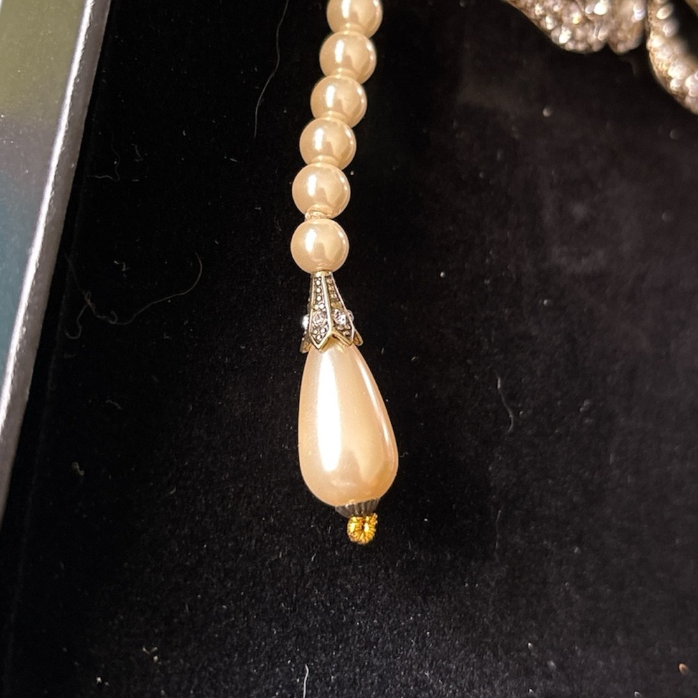 Heidi Daus Monarch Magic Pearl Necklace and Earring Set NWT - Picture 6 of 9